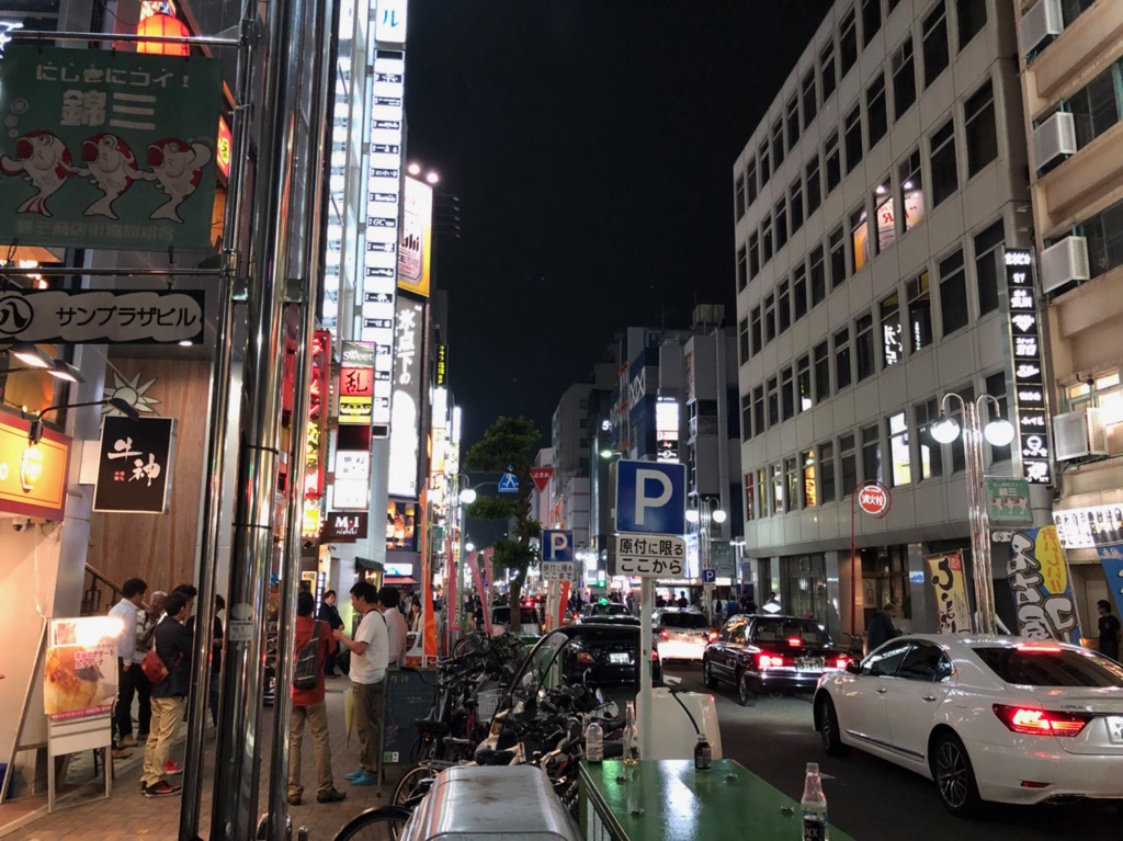 名古屋・錦の夜の街並